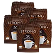 5 packs with Kaffekapslen Strong Extra Large for Senseo